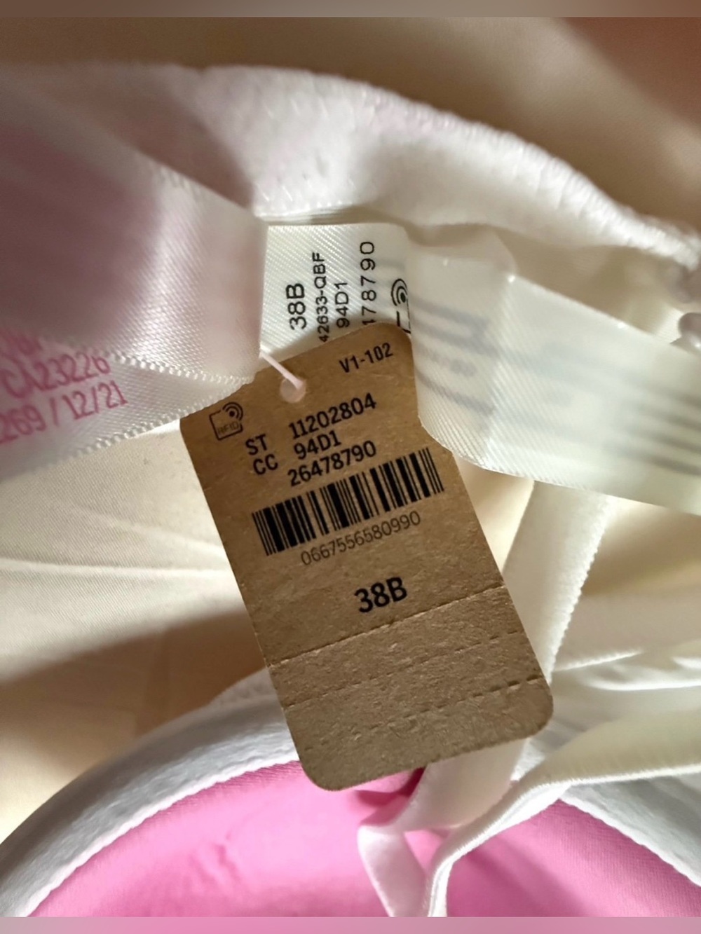 Victoria Secret PINK bra! White size 38B NWT - Picture 5 of 6